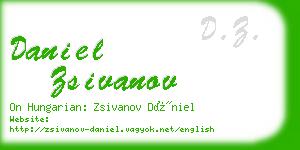 daniel zsivanov business card